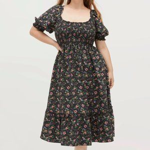 Hill House Home Louisa Nap Dress Multi Berry Crepe XL